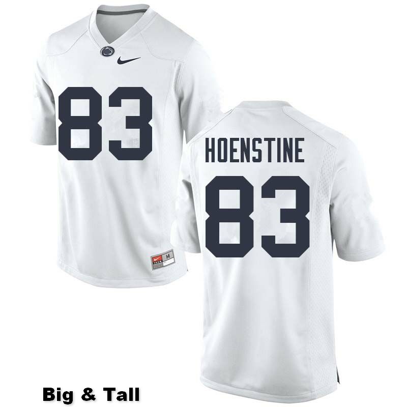NCAA Nike Men's Penn State Nittany Lions Alex Hoenstine #83 College Football Authentic Big & Tall White Stitched Jersey BPQ4598PZ